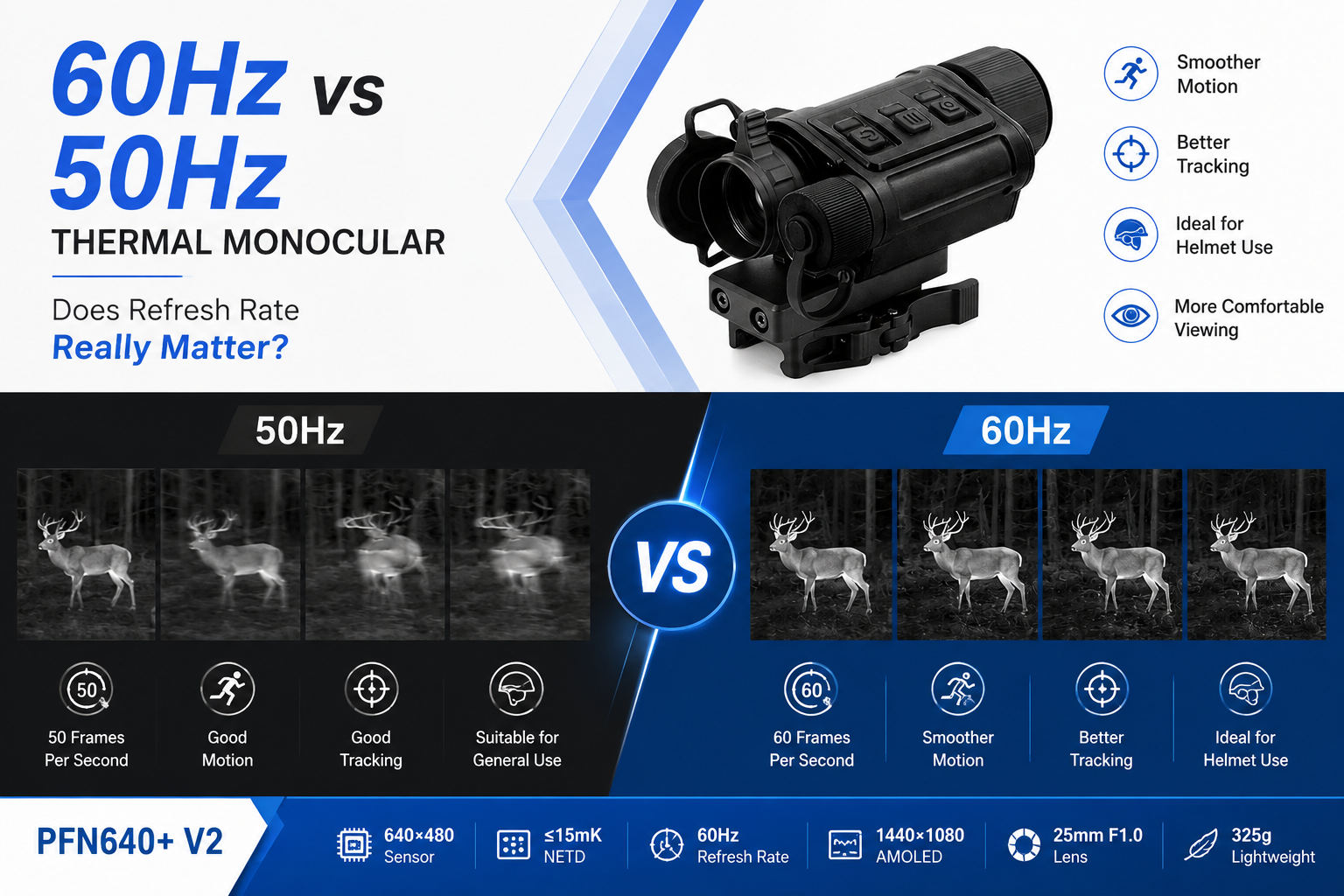 helmet-mounted thermal monocular